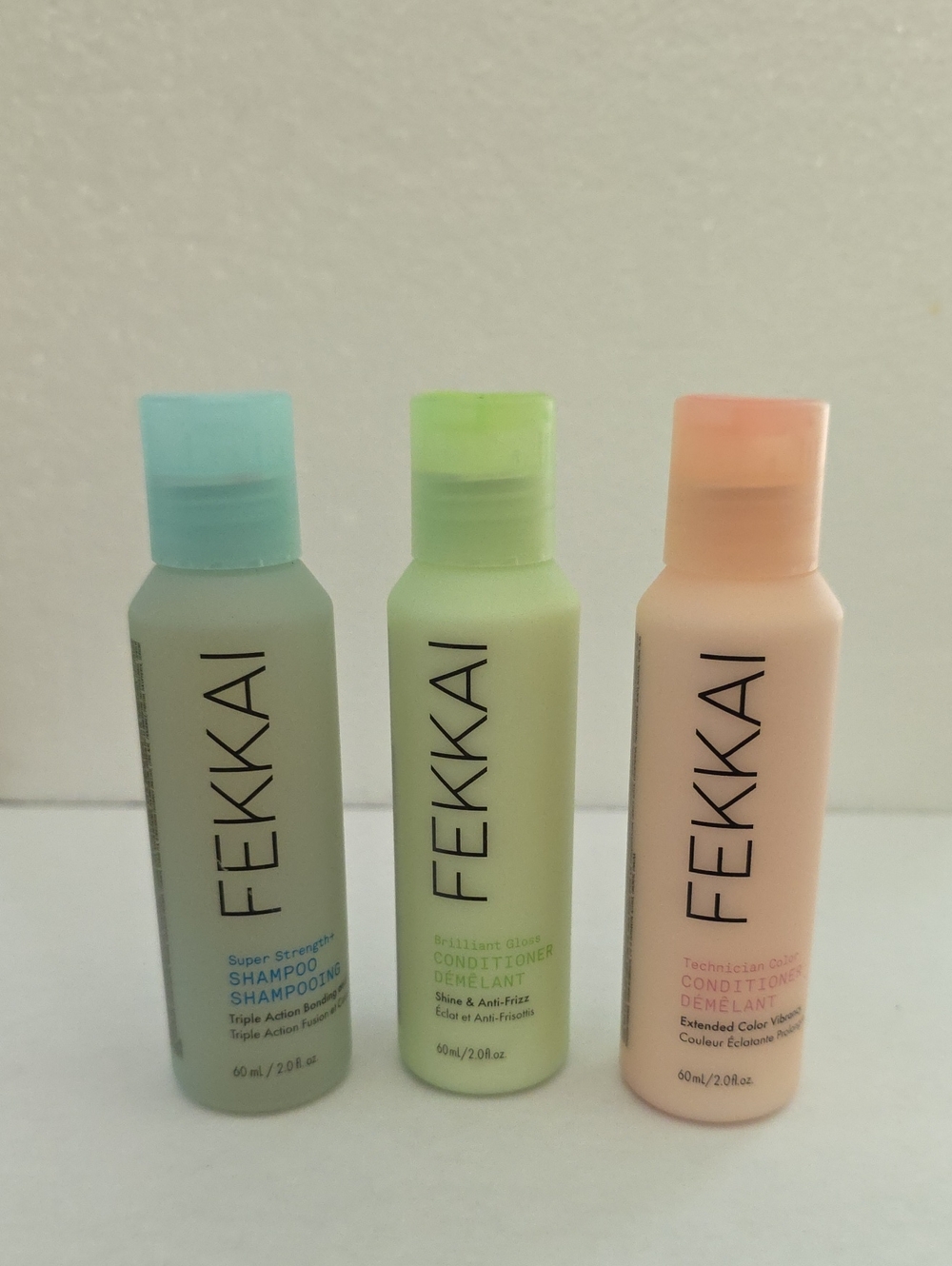 FEKKAI Travel Conditioner Trio - Blue, Green, Peach